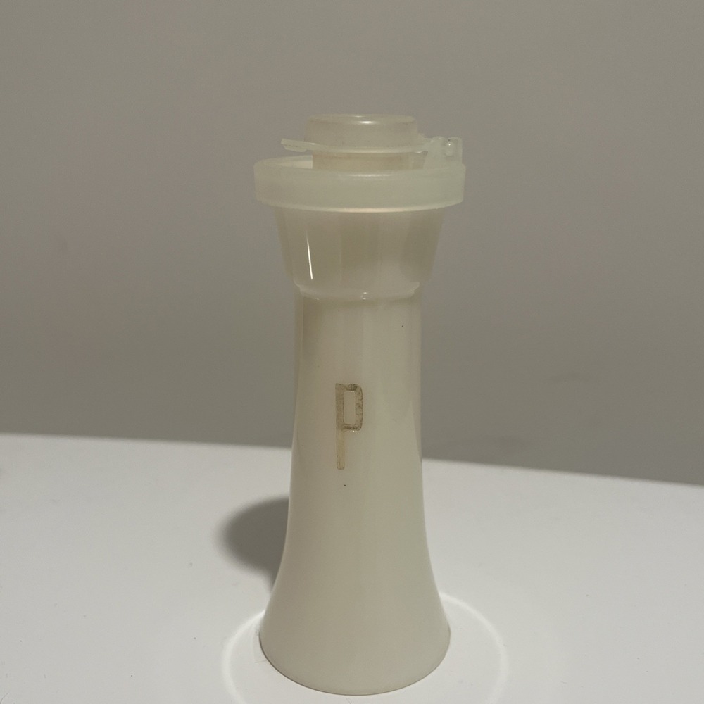 Vintage Tupperware Hourglass Mini  Pepper Replacement4" high  Great for camping